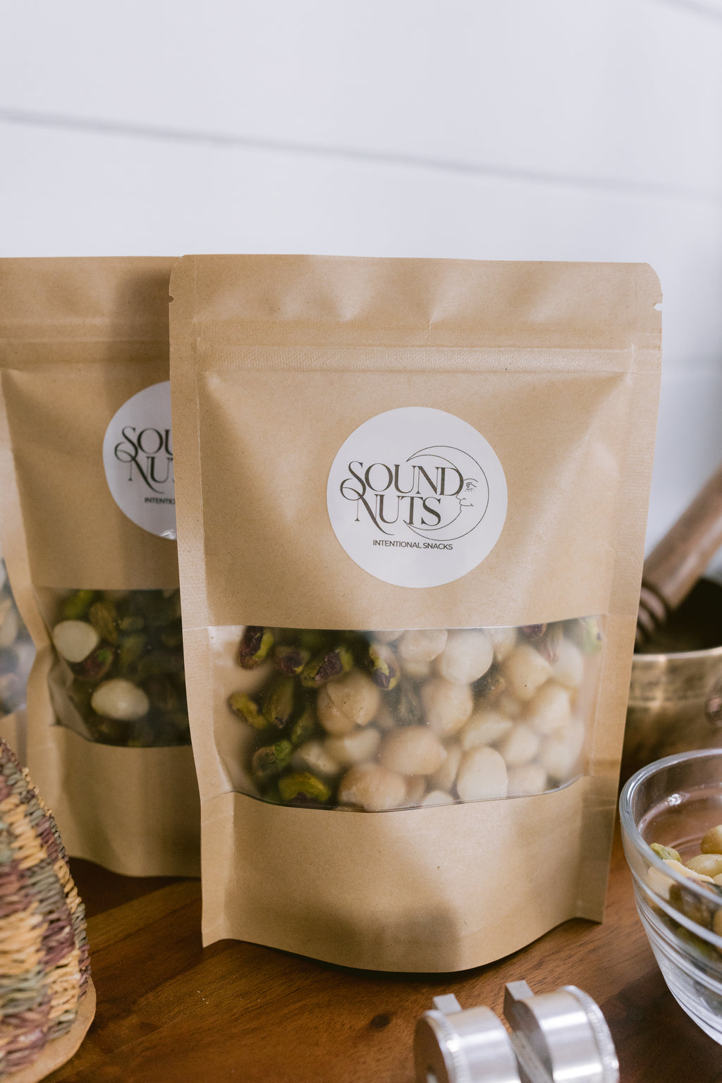Organic Pistachio & Macadamia Nut Mix, Bathed in Sound Frequencies