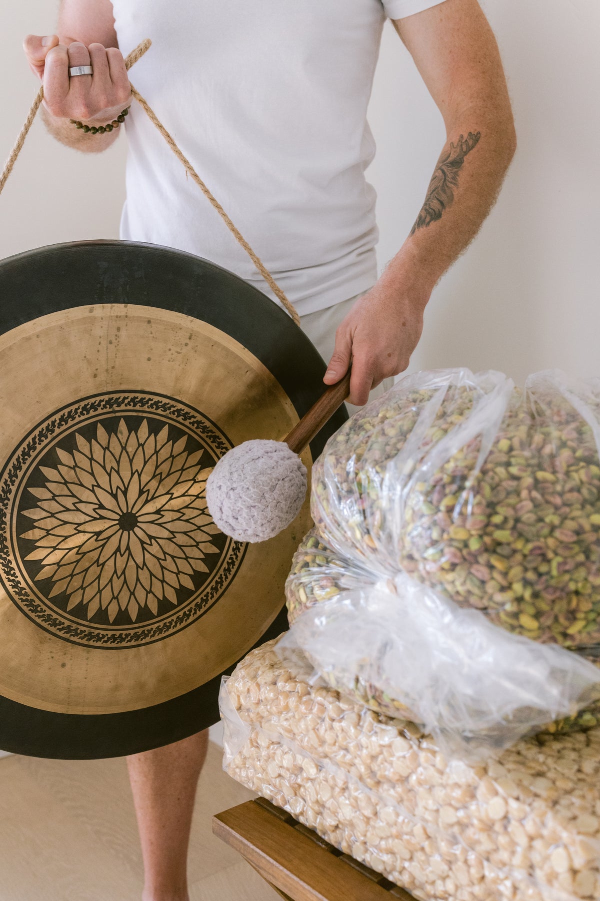 Organic Pistachio & Macadamia Nut Mix, Bathed in Sound Frequencies