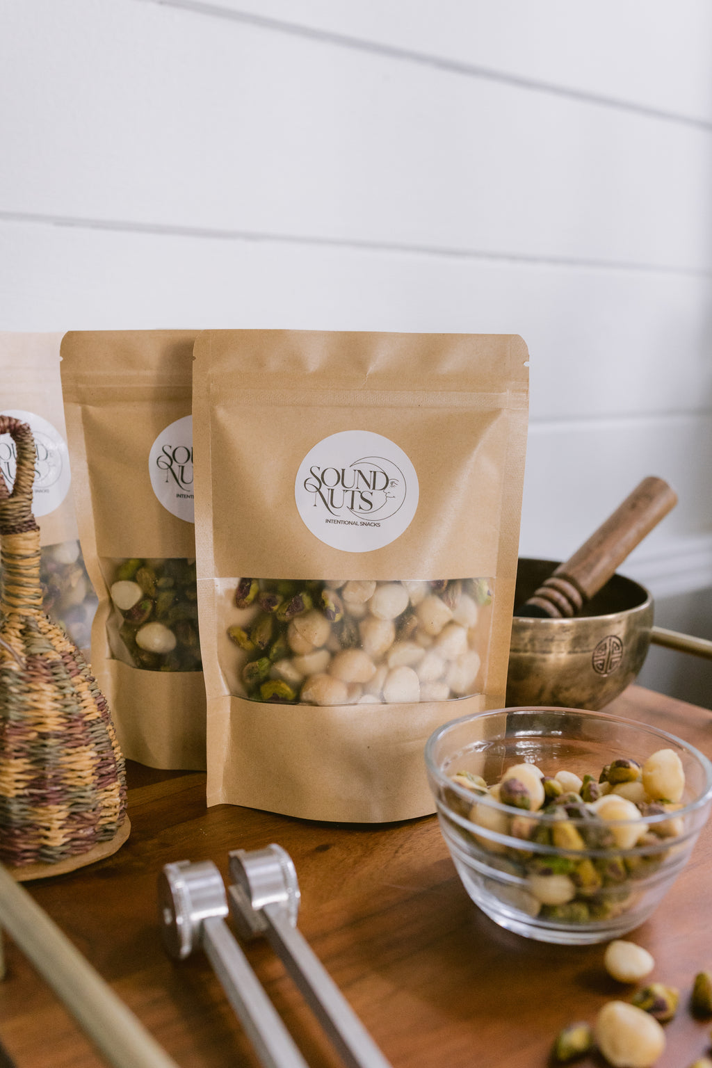Organic Pistachio & Macadamia Nut Mix, Bathed in Sound Frequencies