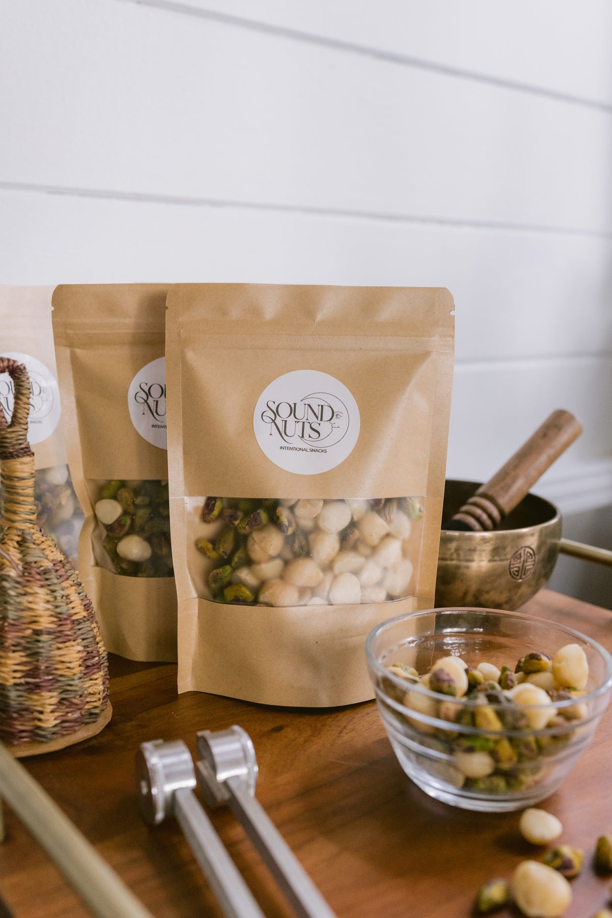 Organic Pistachio & Macadamia Nut Mix, Bathed in Sound Frequencies