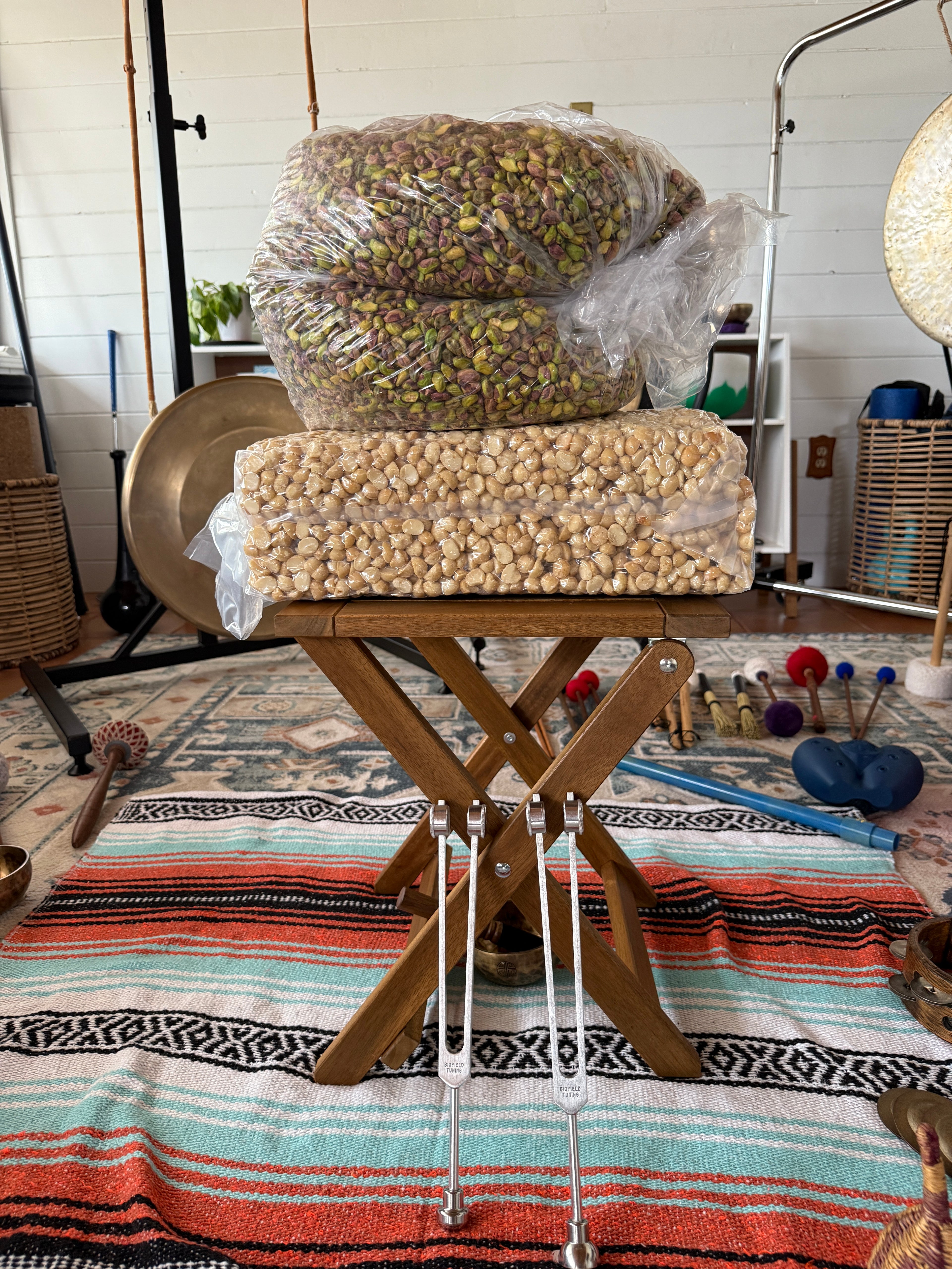 Organic Pistachio & Macadamia Nut Mix, Bathed in Sound Frequencies (Batch 2: Plan & Focus)