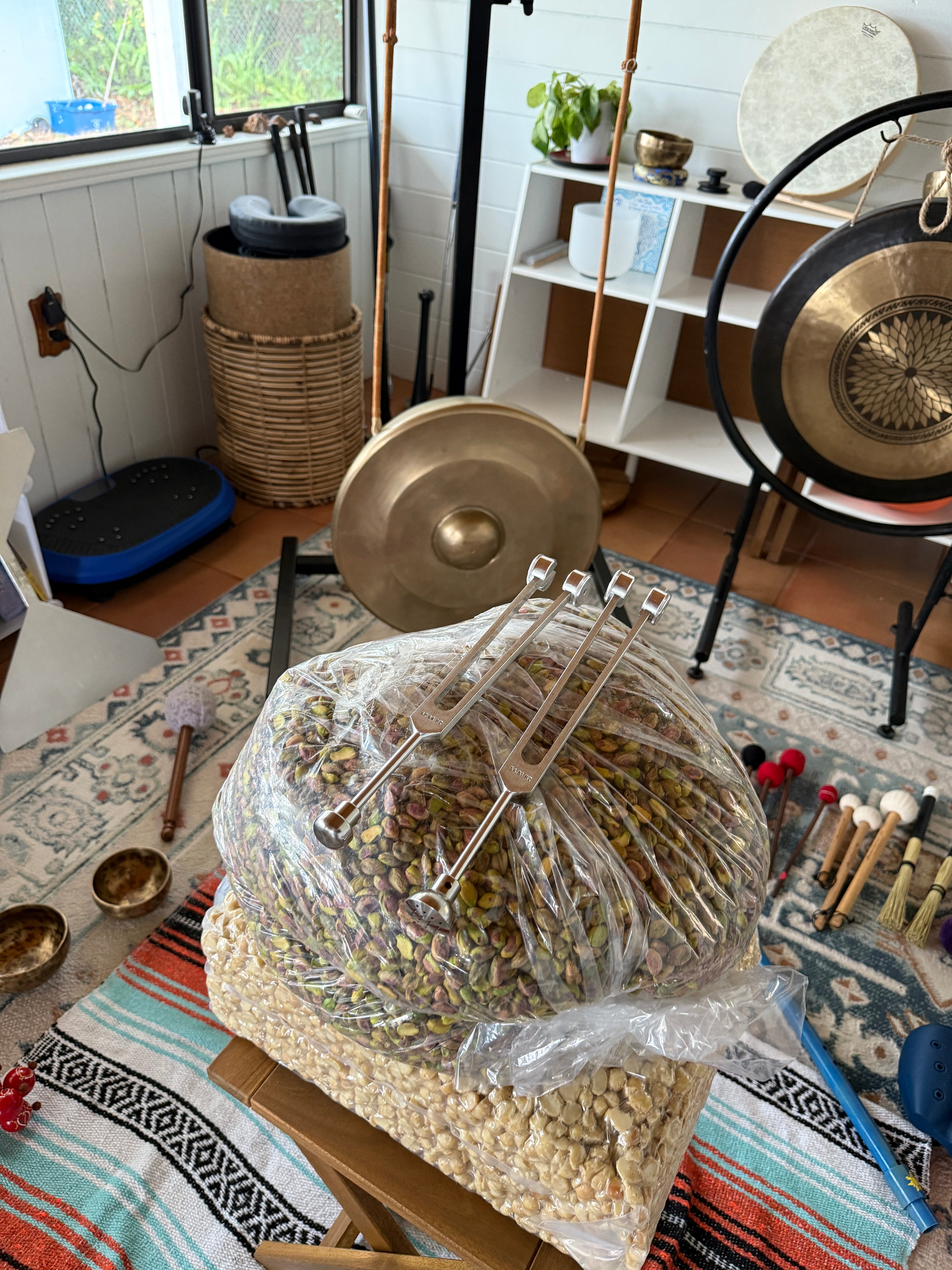 Organic Pistachio & Macadamia Nut Mix, Bathed in Sound Frequencies (Batch 2: Plan & Focus)