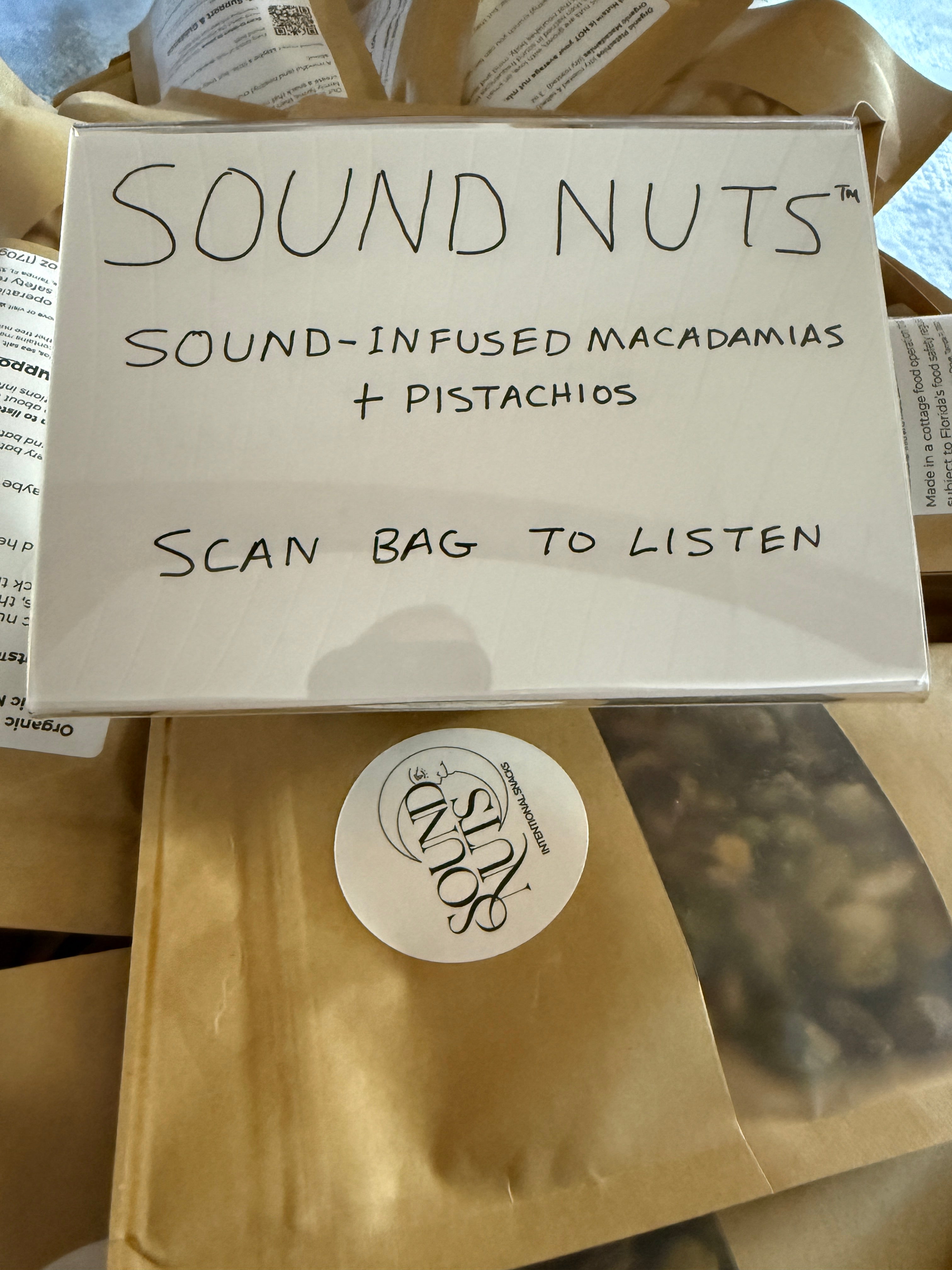 Organic Pistachio & Macadamia Nut Mix, Bathed in Sound Frequencies (Batch 3: Support & Guidance)