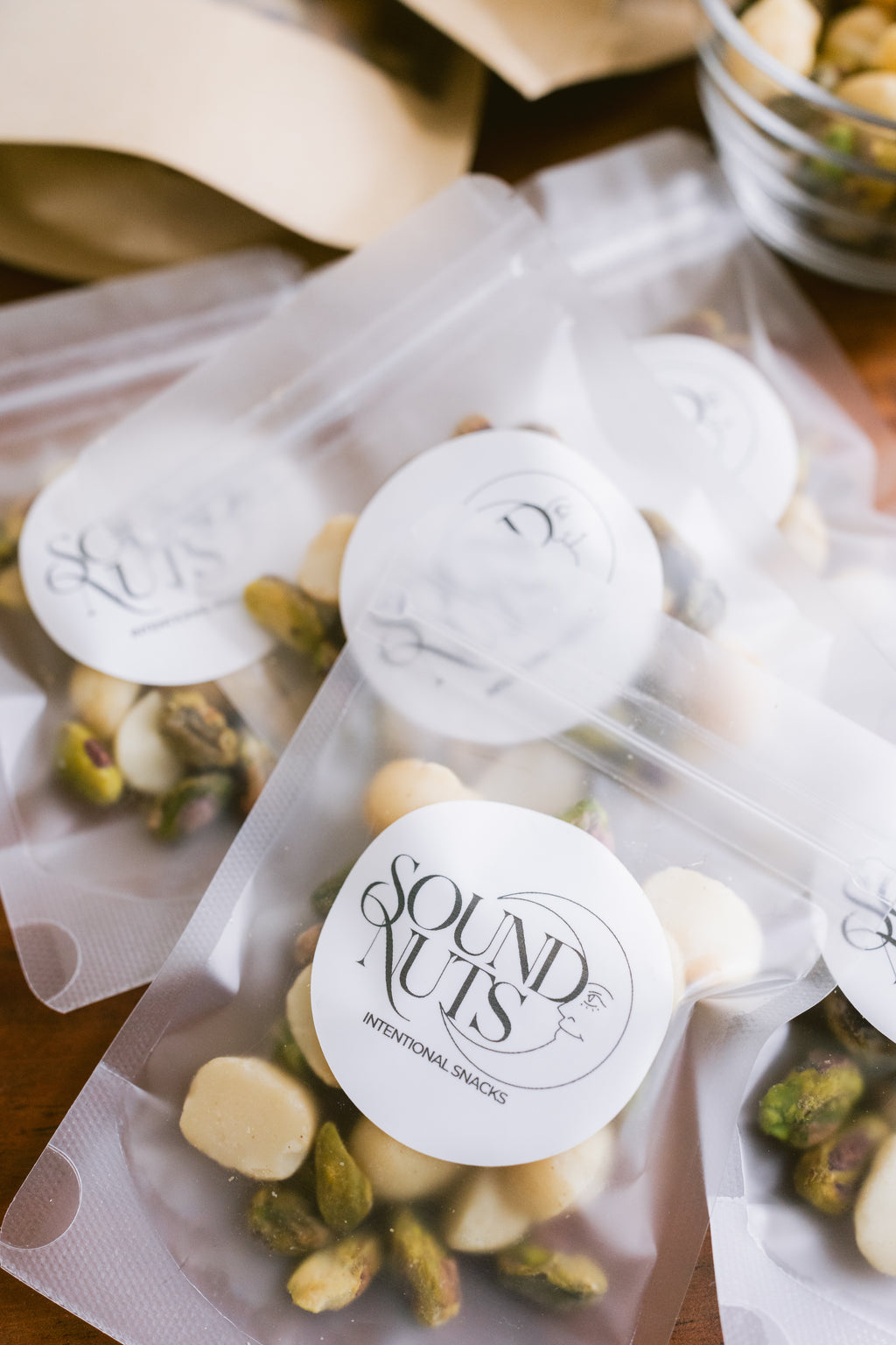Organic Pistachio & Macadamia Nut Mix, Bathed in Sound Frequencies