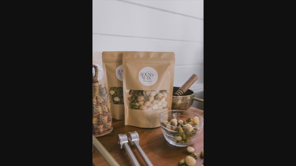 Organic Pistachio & Macadamia Nut Mix, Bathed in Sound Frequencies (Batch 3: Support & Guidance)